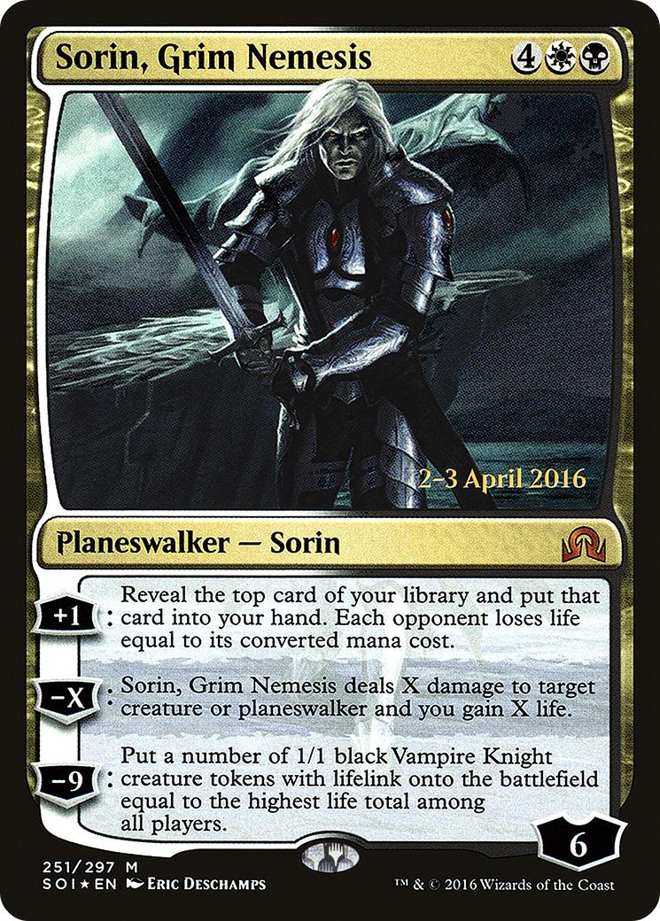 Sorin, Grim Nemesis (PRE-251S) (Foil)