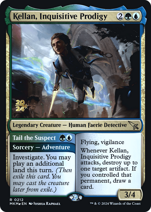 Kellan, Inquisitive Prodigy // Tail the Suspect (PRE-212S) (Foil)