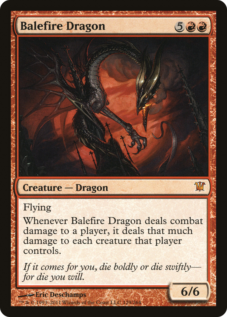 Balefire Dragon (ISD-129) (Foil)