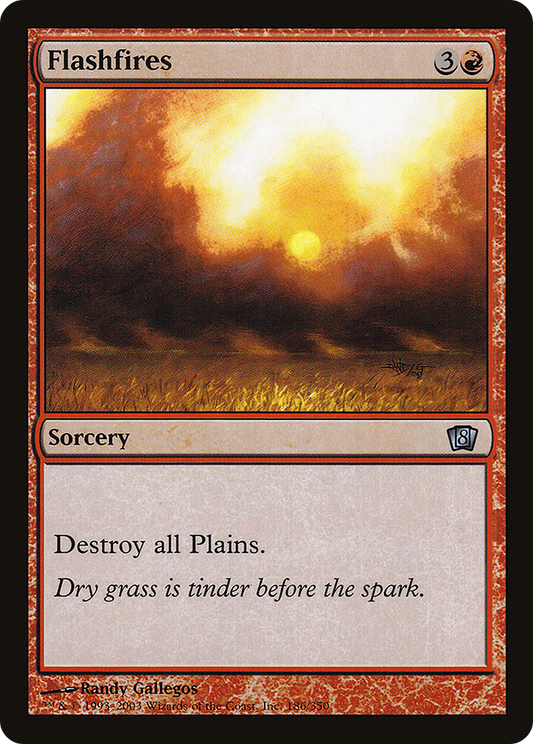 Flashfires (8ED-186★) (Foil)