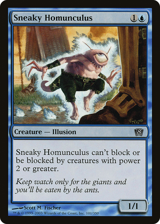 Sneaky Homunculus (8ED-101★) (Foil)