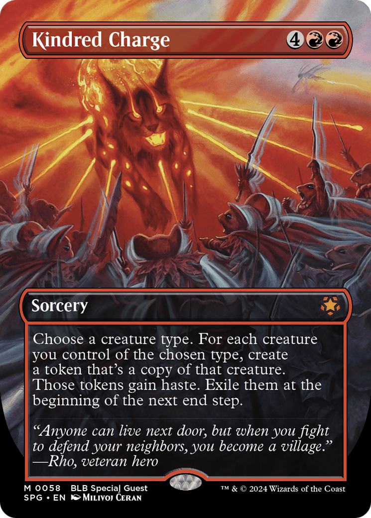 Kindred Charge (SPG-058) (Borderless) (Foil)