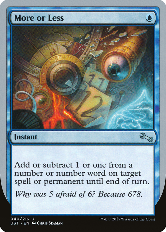 More or Less (UST-040)