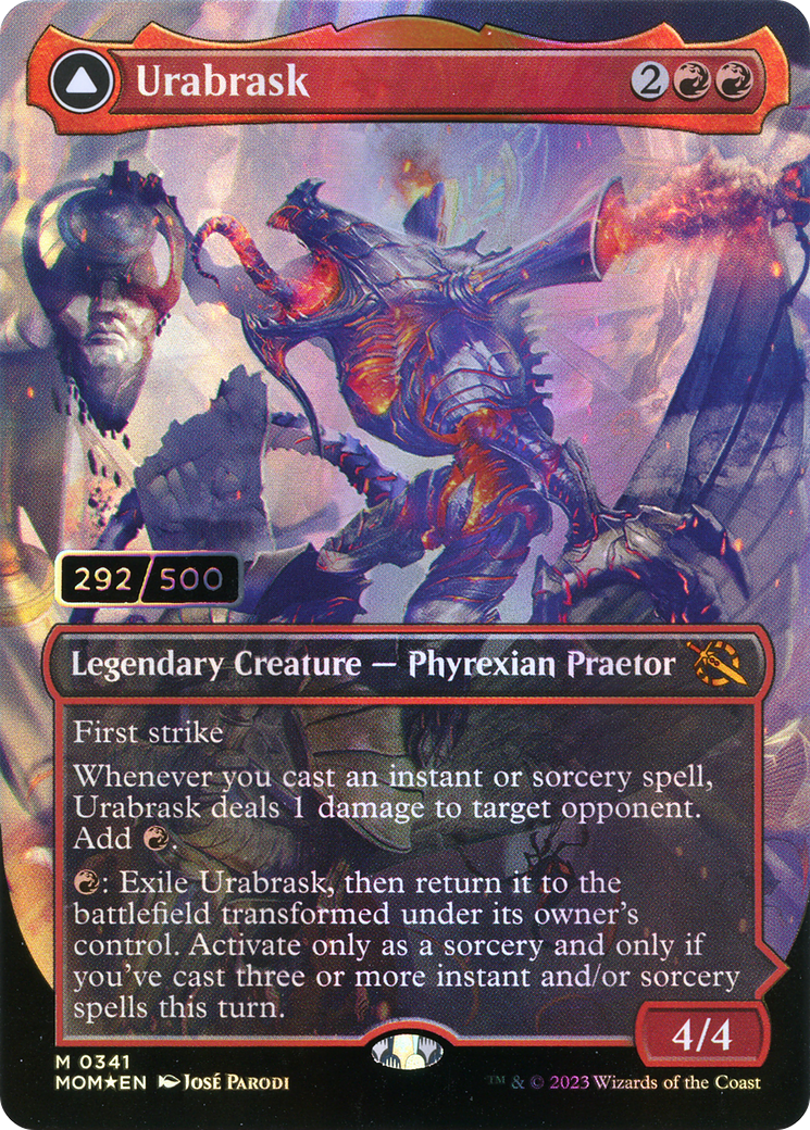 Urabrask // The Great Work (MOM-341) (Borderless) (Foil) (Serialized)