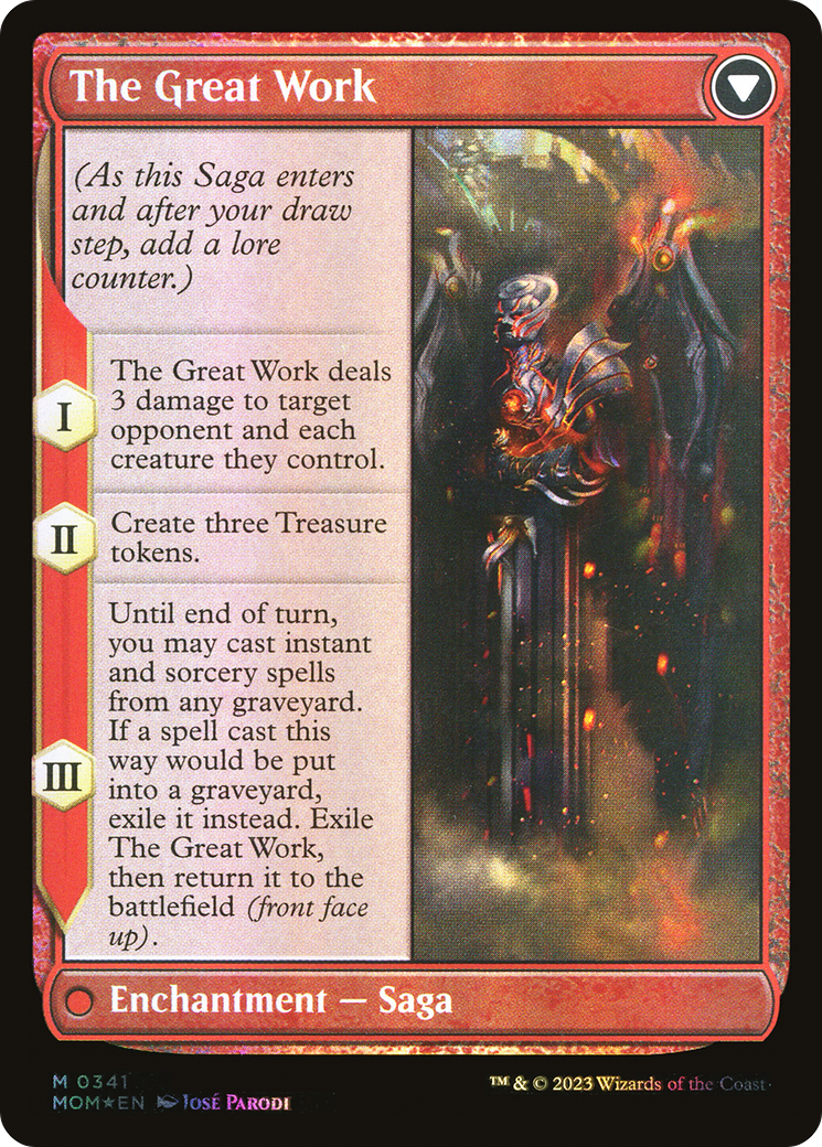 Urabrask // The Great Work (MOM-341) (Borderless) (Foil) (Serialized)