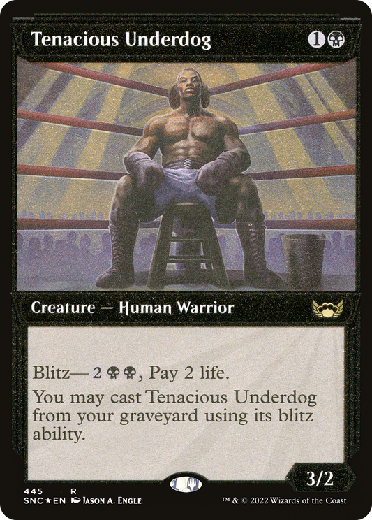 Tenacious Underdog (SNC-445) (Showcase) (Etched Foil)