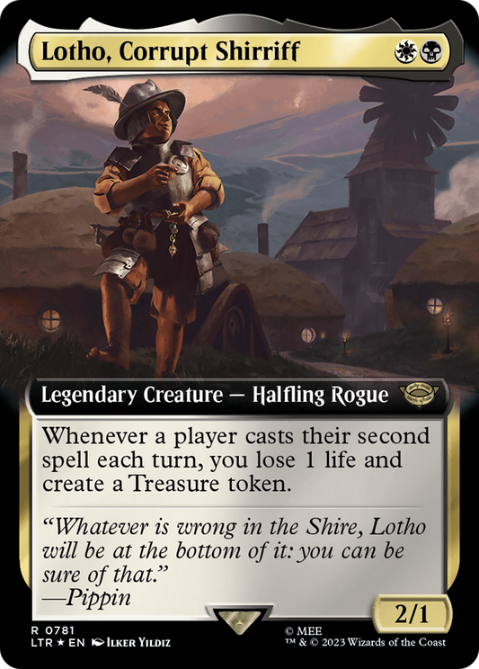 Lotho, Corrupt Shirriff (LTR-781) (Extended Art) (Surge Foil)