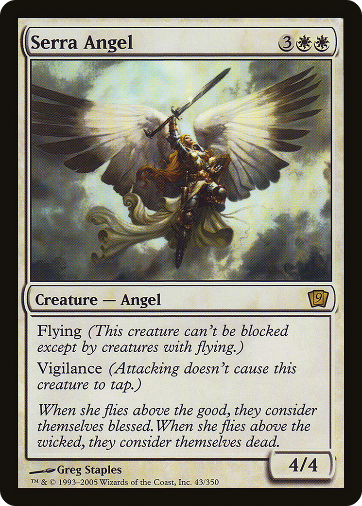 Serra Angel (9ED-★) (Foil)