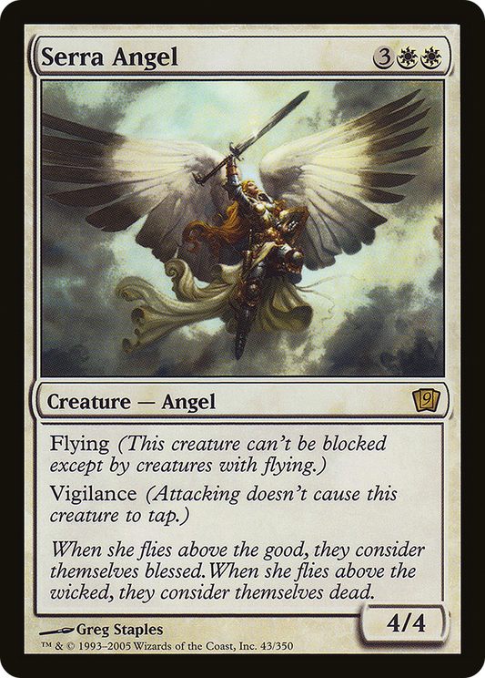 Serra Angel (9ED-★) (Foil)
