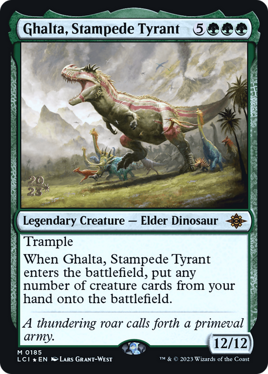 Ghalta, Stampede Tyrant (PRE-185S) (Foil)