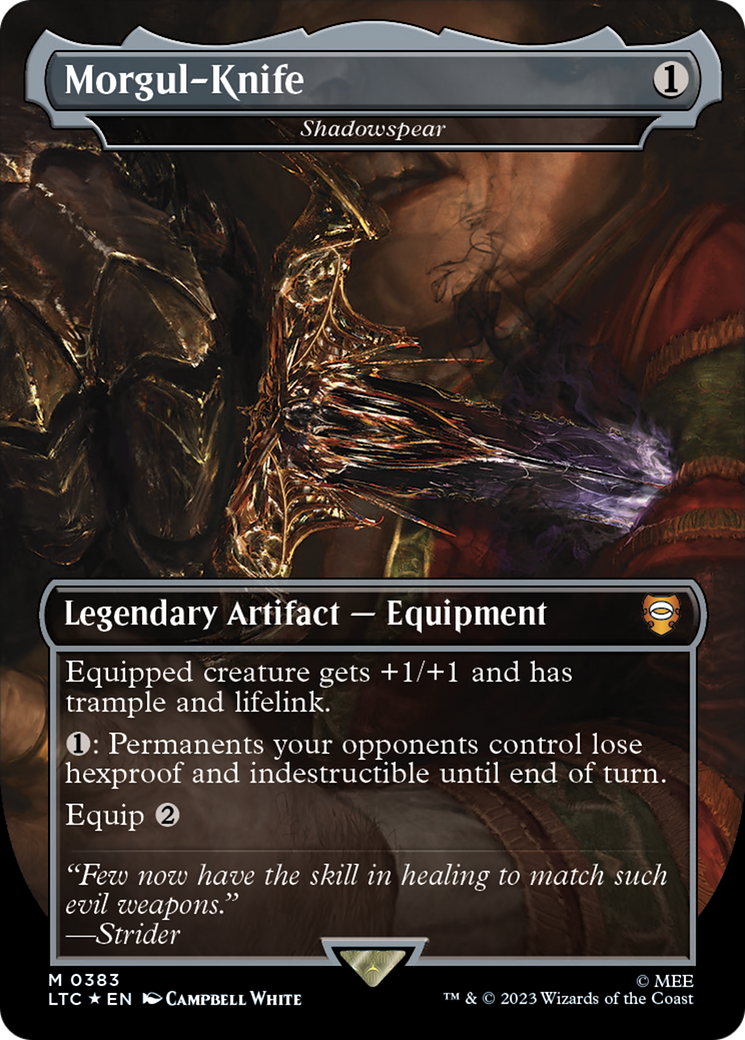 Morgul-Knife / Shadowspear (LTC-383) (Borderless) (Surge Foil)