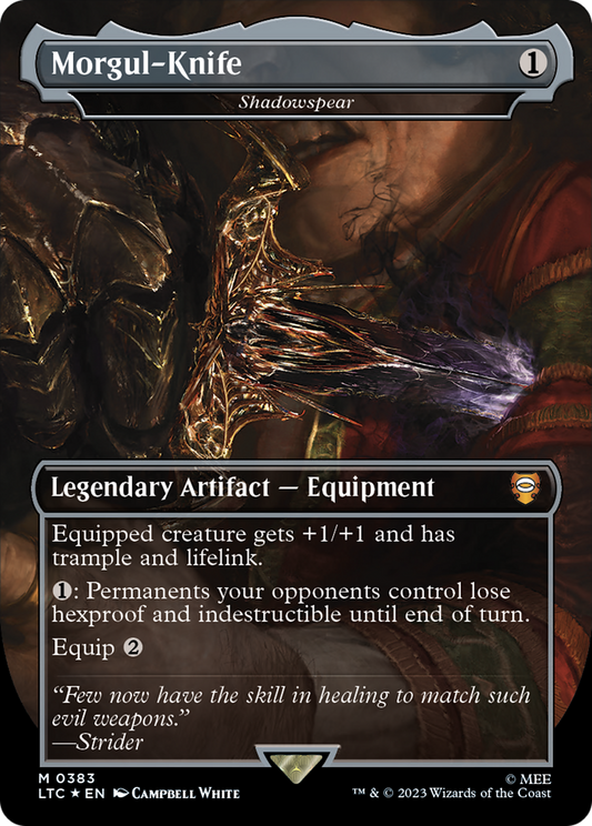 Morgul-Knife / Shadowspear (LTC-383) (Borderless) (Surge Foil)
