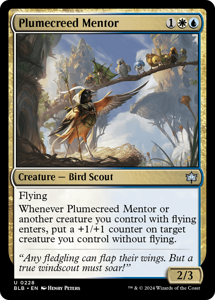 Plumecreed Mentor (BLB-228) (Foil)