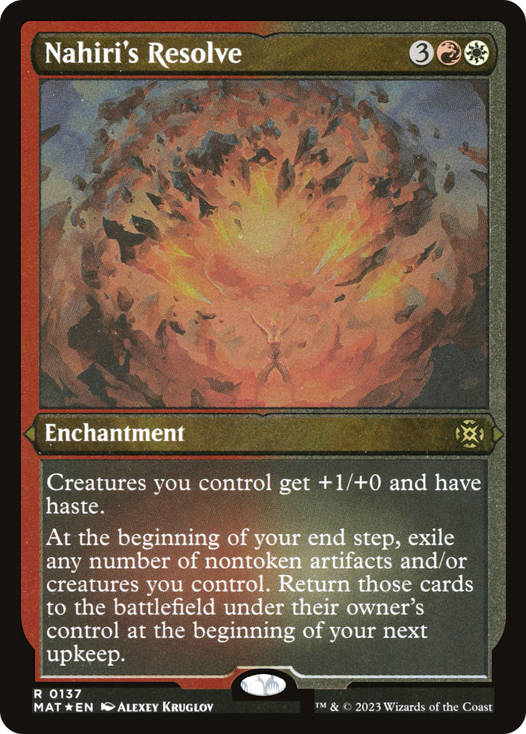 Nahiri's Resolve (MAT-137) (Etched Foil)
