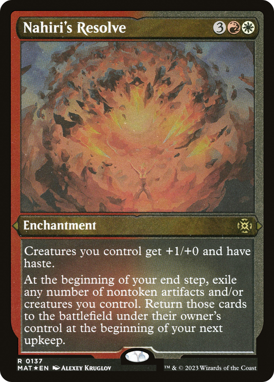 Nahiri's Resolve (MAT-137) (Etched Foil)