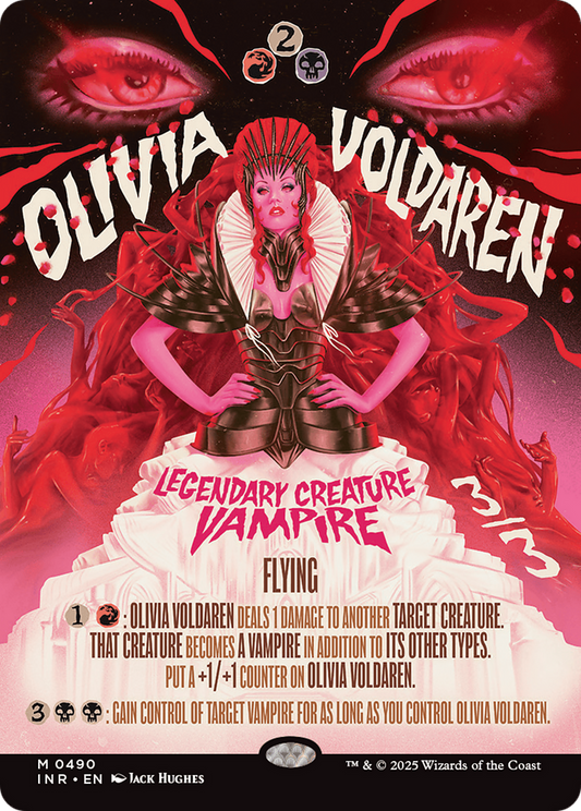 Olivia Voldaren (INR-490) (Showcase) (Borderless) (Foil)