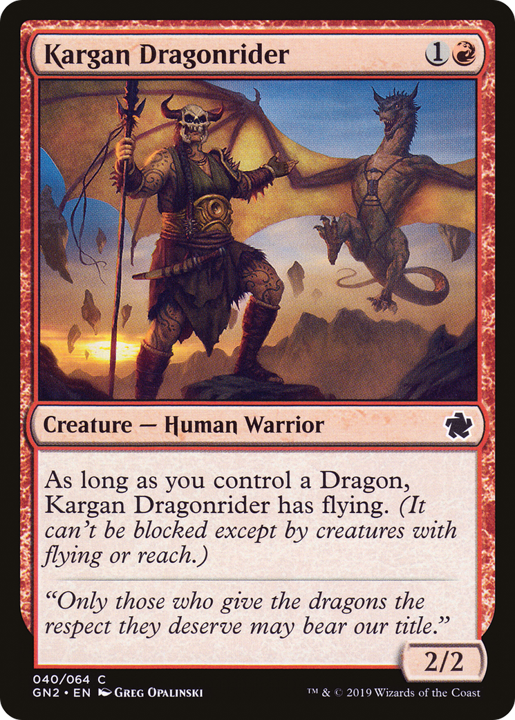 Kargan Dragonrider (GN2-040)