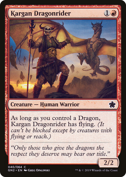 Kargan Dragonrider (GN2-040)