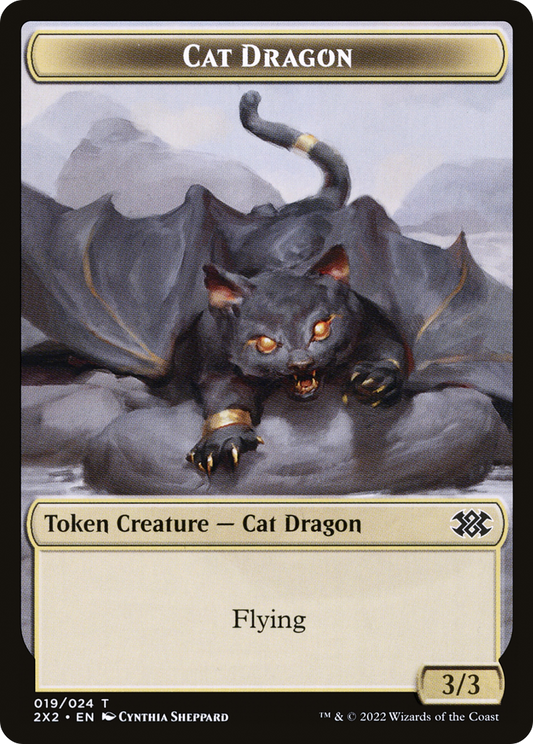 Cat Dragon // Monk Double-Sided Token (T2X2-19 // 6)