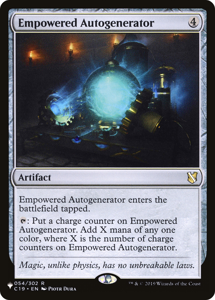 Empowered Autogenerator (LIST-C19-54)