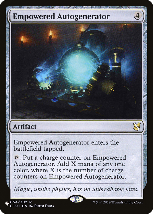 Empowered Autogenerator (LIST-C19-54)