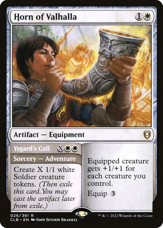 Horn of Valhalla // Ysgard's Call (CLB-026) (Foil)