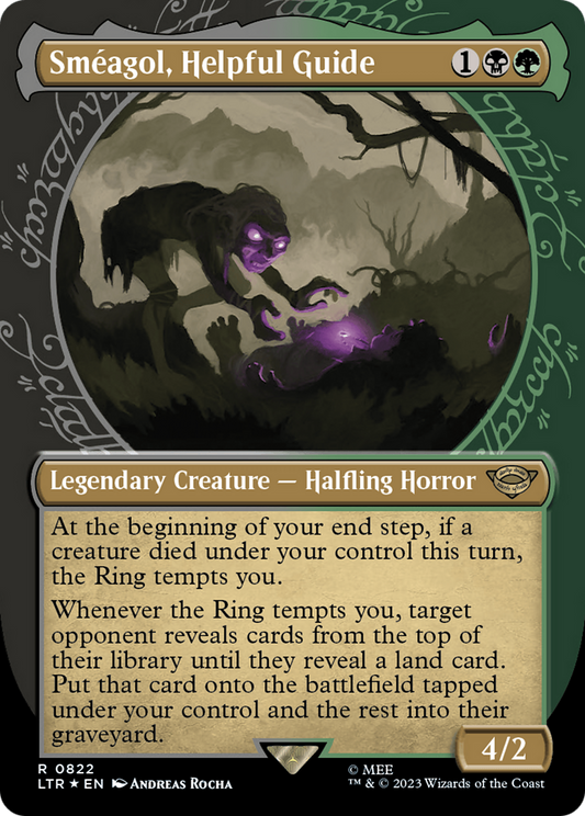 Sméagol, Helpful Guide (LTR-822) (Showcase) (Borderless) (Surge Foil)