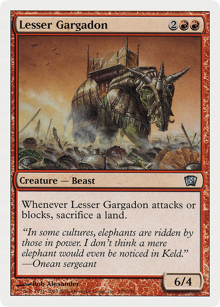 Lesser Gargadon (8ED-199★) (Foil)