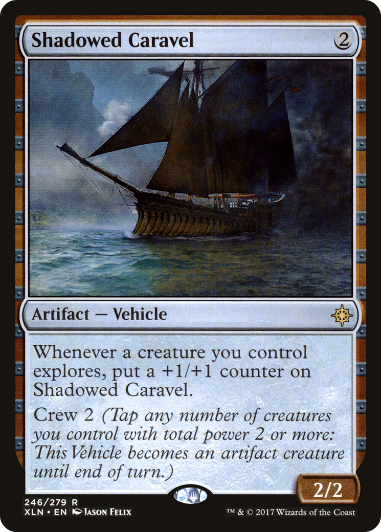 Shadowed Caravel (XLN-246) (Foil)