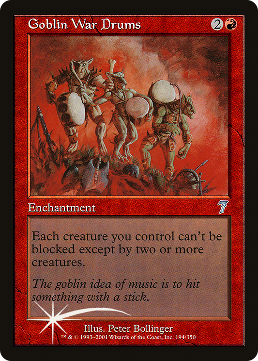 Goblin War Drums (7ED-194★) (Foil)