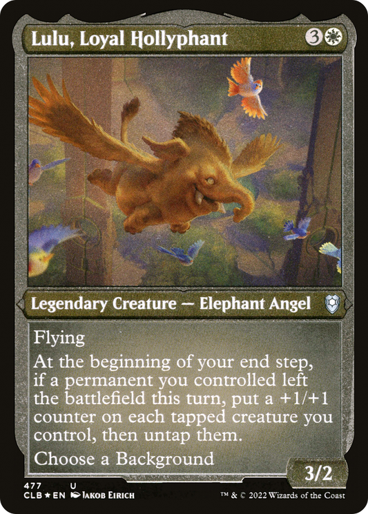 Lulu, Loyal Hollyphant (CLB-477) (Etched Foil)