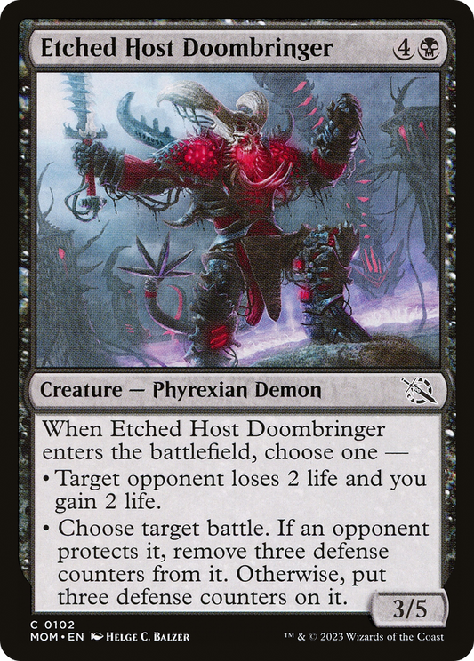 Etched Host Doombringer (MOM-102) (Foil)