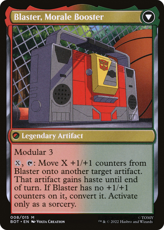 Blaster, Combat DJ // Blaster, Morale Booster (BOT-008)