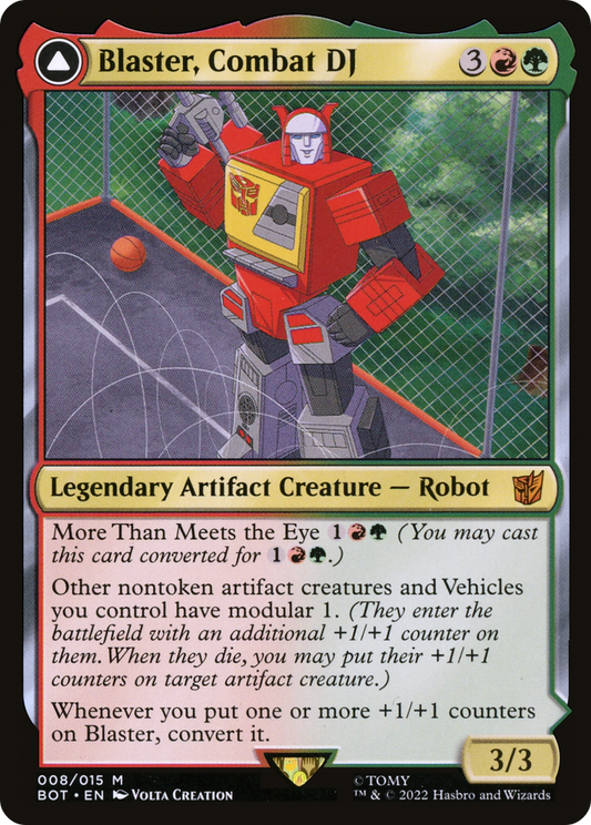 Blaster, Combat DJ // Blaster, Morale Booster (BOT-008)