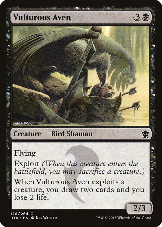 Vulturous Aven (DTK-126) (Foil)