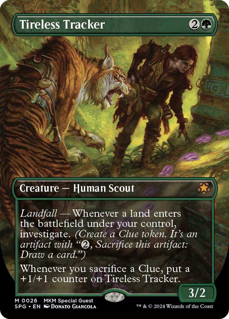 Tireless Tracker (SPG-026) (Borderless) (Foil)