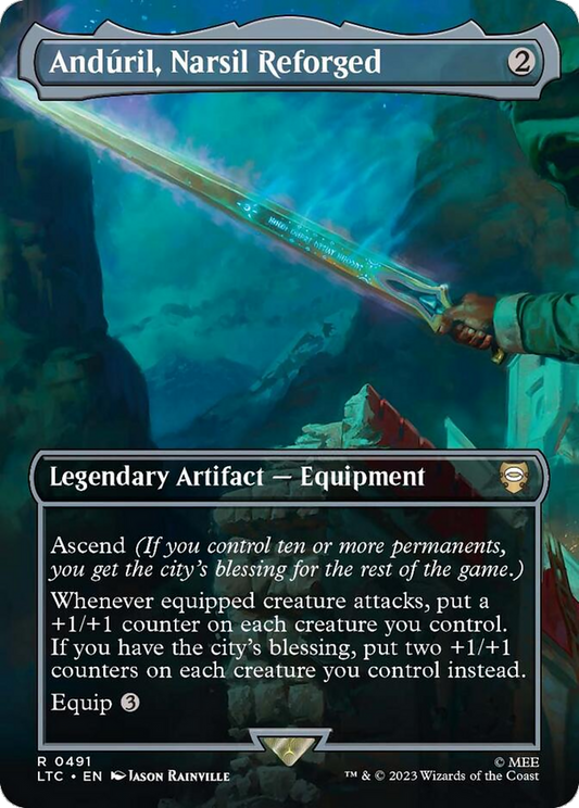 Andúril, Narsil Reforged (LTC-491) (Borderless) (Foil)
