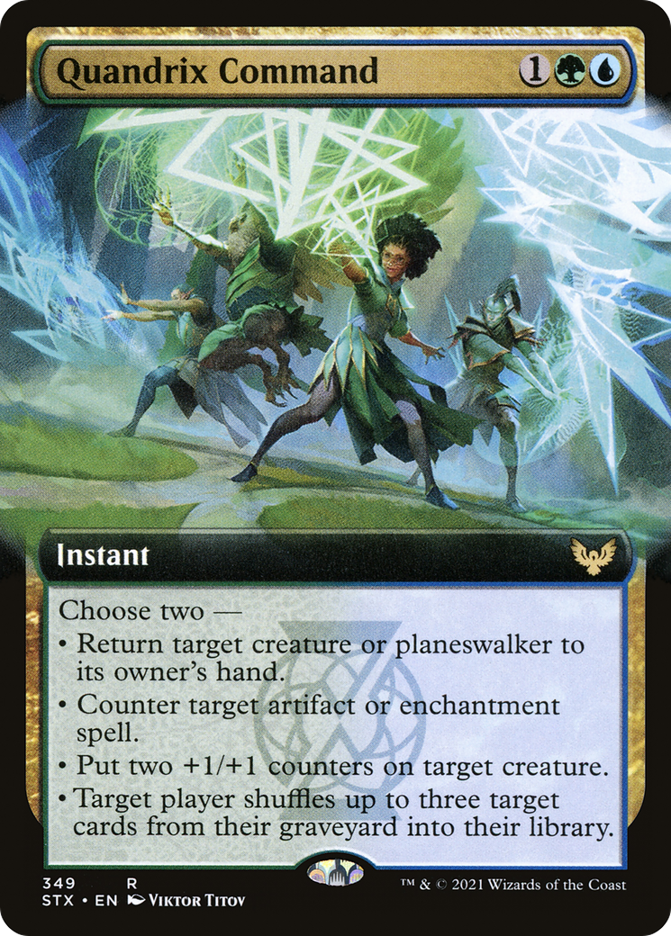 Quandrix Command (STX-349) (Extended Art)