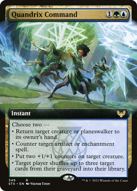 Quandrix Command (STX-349) (Extended Art) (Foil)