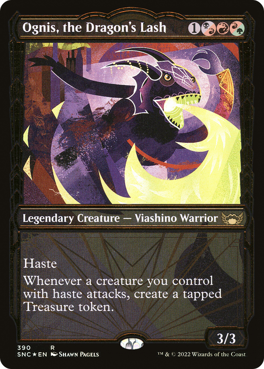 Ognis, the Dragon's Lash (SNC-390) (Showcase) (Gilded Foil)