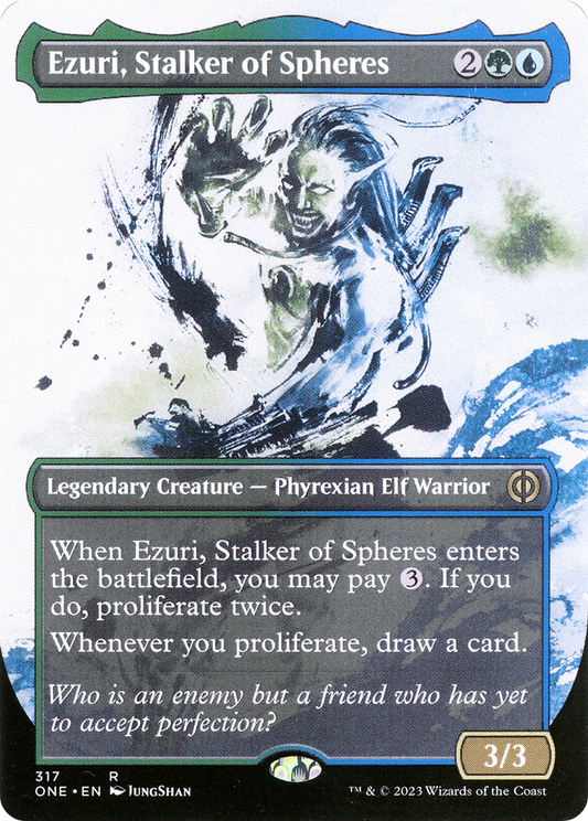 Ezuri, Stalker of Spheres (ONE-317) (Showcase) (Borderless)