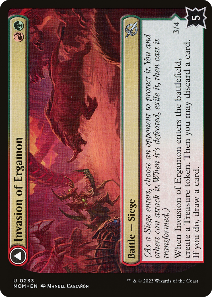 Invasion of Ergamon // Truga Cliffcharger (MOM-233) (Foil)