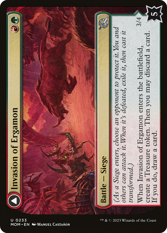 Invasion of Ergamon // Truga Cliffcharger (MOM-233) (Foil)