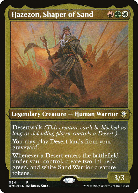 Hazezon, Shaper of Sand (DMC-054) (Etched Foil)