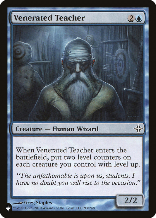 Venerated Teacher (LIST-ROE-93)
