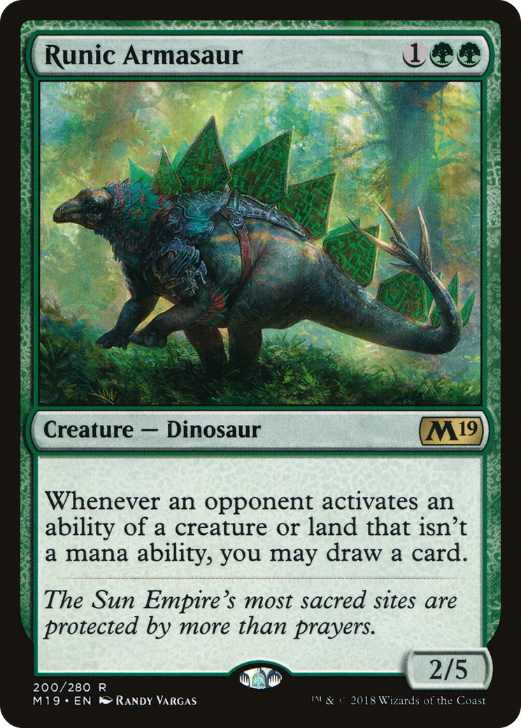 Runic Armasaur (M19-200)