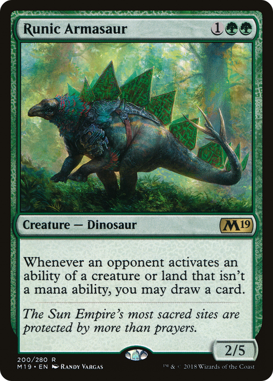 Runic Armasaur (M19-200) (Foil)