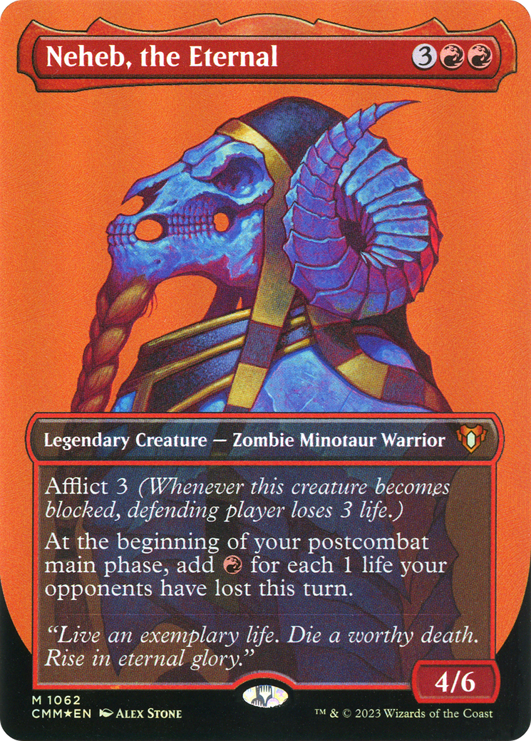 Neheb, the Eternal (CMM-1062) (Borderless) (Textured Foil)