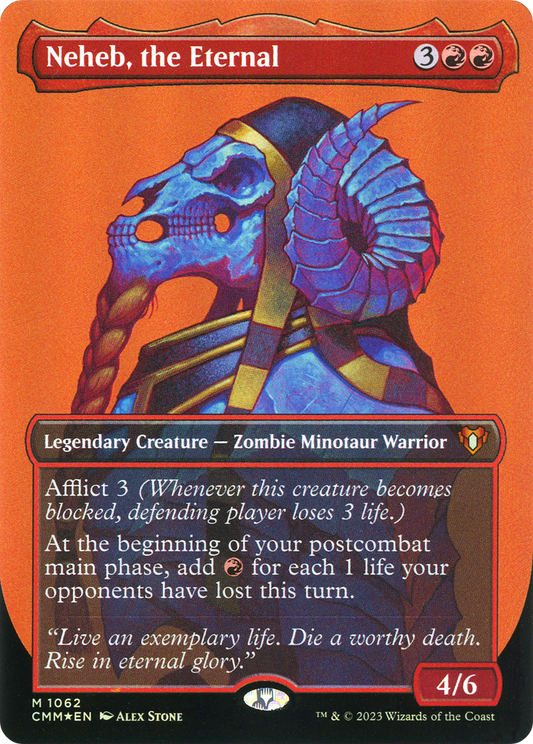Neheb, the Eternal (CMM-1062) (Borderless) (Textured Foil)