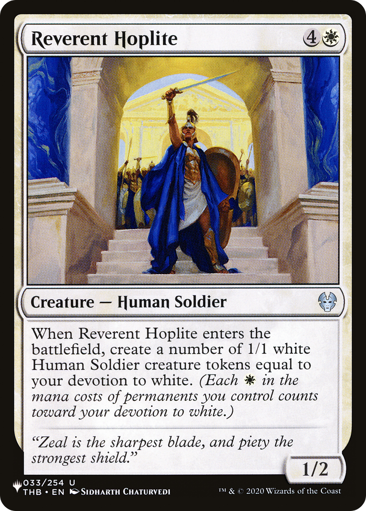 Reverent Hoplite (LIST-THB-33)